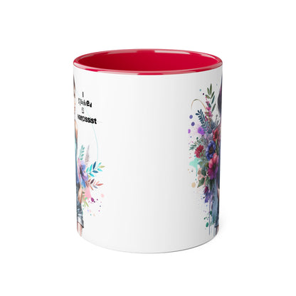 Floral Art Accent Mug - Stay Wild & Nameless, Bohemian Coffee Cup, Floral Gift for Her, Unique Home Decor, Mug for Tea Lovers