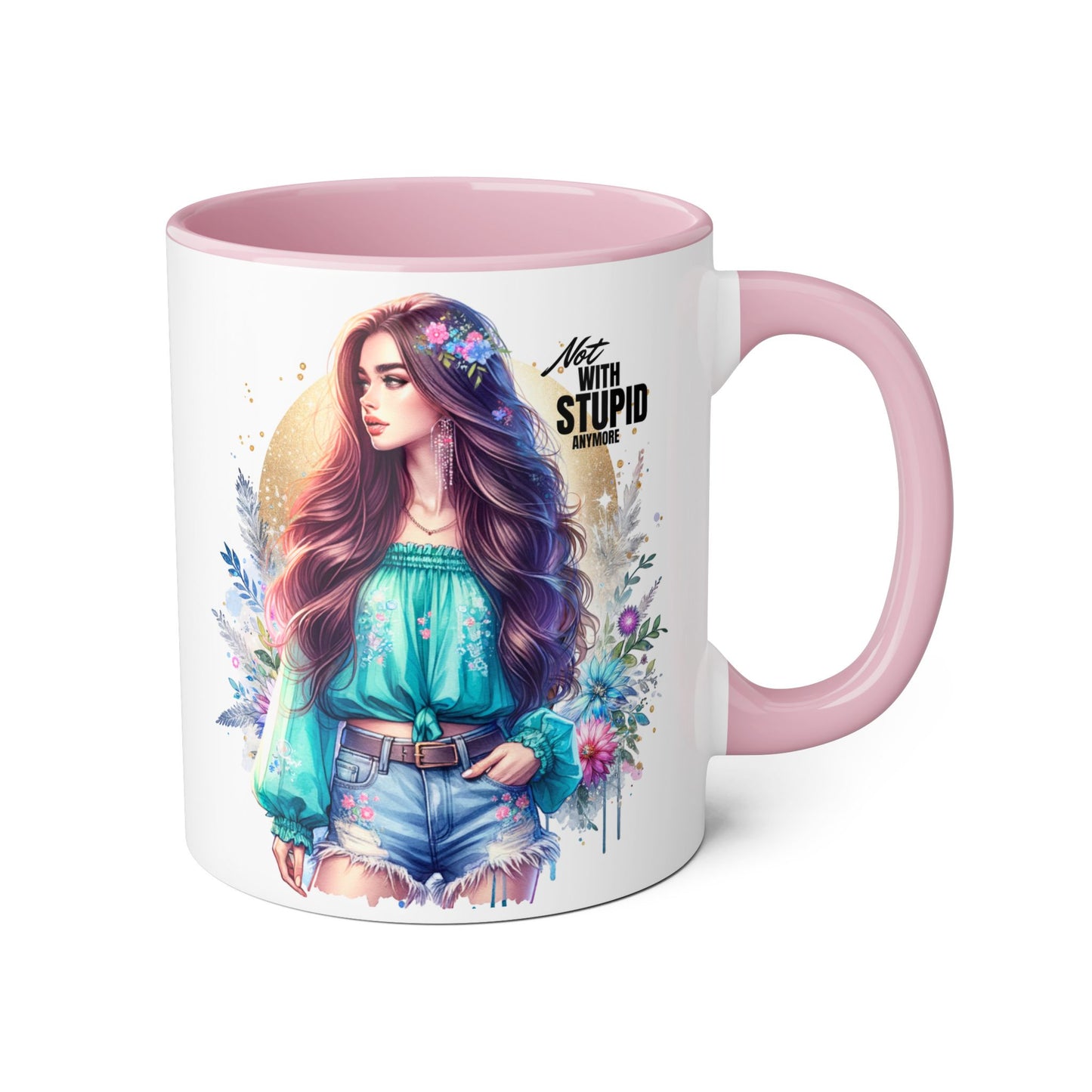 Mug - Not With Stupid Anymore Humoristic 11oz Accent Mug