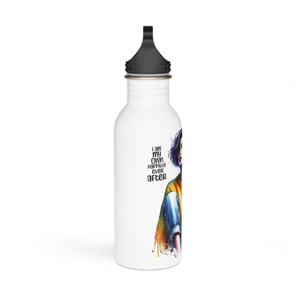 I Am My Own Happily Ever After Stylish Stainless Steel Water Bottle, Motivational Gift, Eco-Friendly Hydration, Artwork for Nature Lovers, Travel Essential, Unique Design