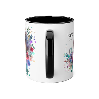 Artistic Accent Mug | Straight Outta Wonderland Coffee Cup for Dreamers | Unique Gift for Birthdays, Holidays, Fairytale Lovers