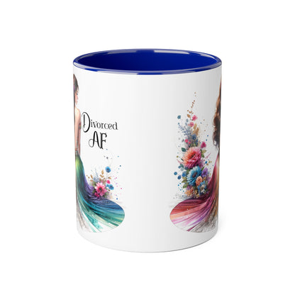 Divorce Celebration Mug, Colorful Accent Coffee Cup, Perfect Gift for Newly Divorced, Self-Care, Encouragement, Unique Coffee Lover Gift
