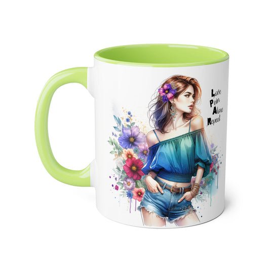 Floral Lover's Accent Mug - Celebrate Self-Love, Ideal Gift for Friends & Family, Perfect for Birthdays, Holidays, Cozy Moments