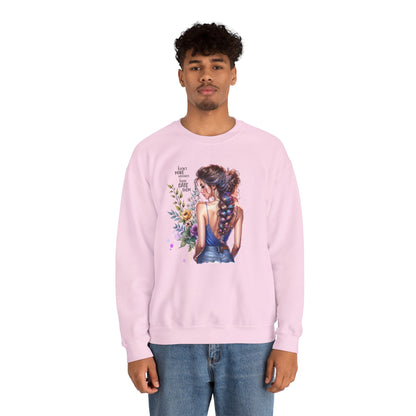 I Don`t  Make Mistakes, I Just Date Them Floral Illustration Crewneck Sweatshirt, Cozy Gift for Her, Casual Fashion, Spring Wardrobe Essential, Art Lover Apparel