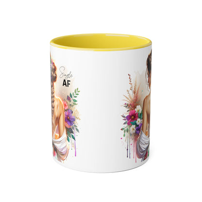 Stylish Accent Mugs - Unique Gift for Single Friends, Coffee Lovers, Home Decor, Self-Care Essentials, Birthday Presents, Art Lovers
