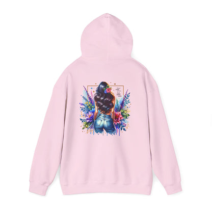 I Don`t Make Mistakes, I Just Date Them Colorful Floral Back Design Hooded Sweatshirt, Cozy Unisex Hoodie, Graphic Sweatshirt, Gift for Her, Stylish Casual Wear