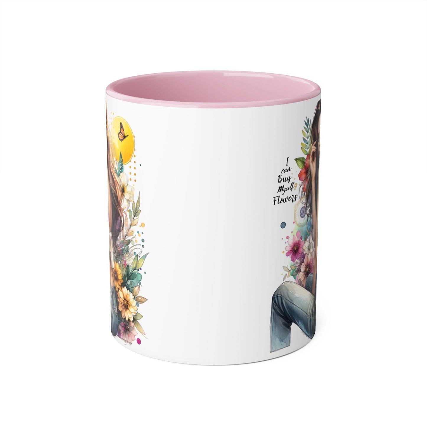 I Can Buy Myself Flowers Floral Beauty Accent Mug - Perfect Gift for Coffee Lovers, Tea Enthusiasts, Floral Decor, Mother's Day, Birthday Present