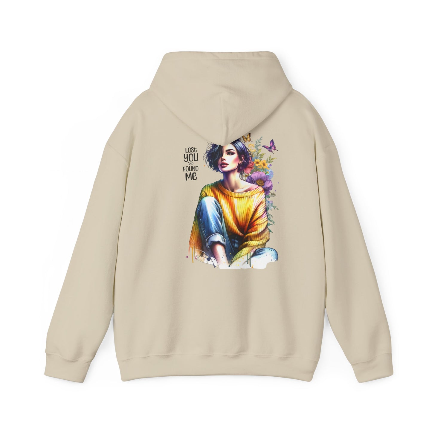 Breakup Hoodie - Unisex Hooded Sweatshirt Lost You and Found Me Design