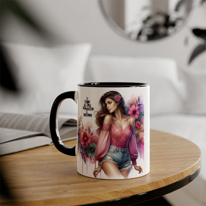Funny Accent Mug - My Taste in Men is Probably a Disability Humor 11oz Cup