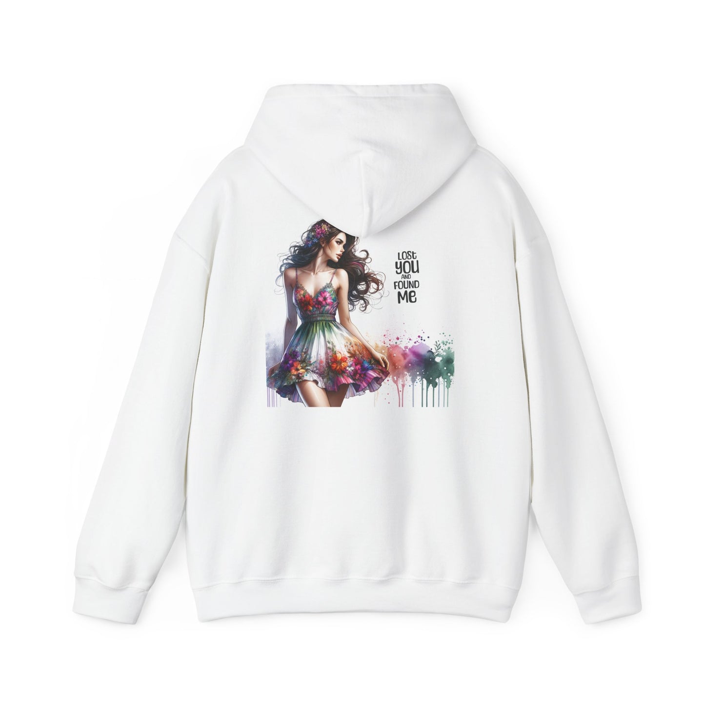 Breakup Hoodie - Unisex Hooded Sweatshirt Lost You and Found Me Design