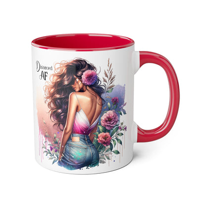Divorced AF Accent Mug - Empowering Coffee Cup, Funny Gift for Divorcees, Humorous Drinkware, Self-Love Reminder, Unique Wedding Gift [...]