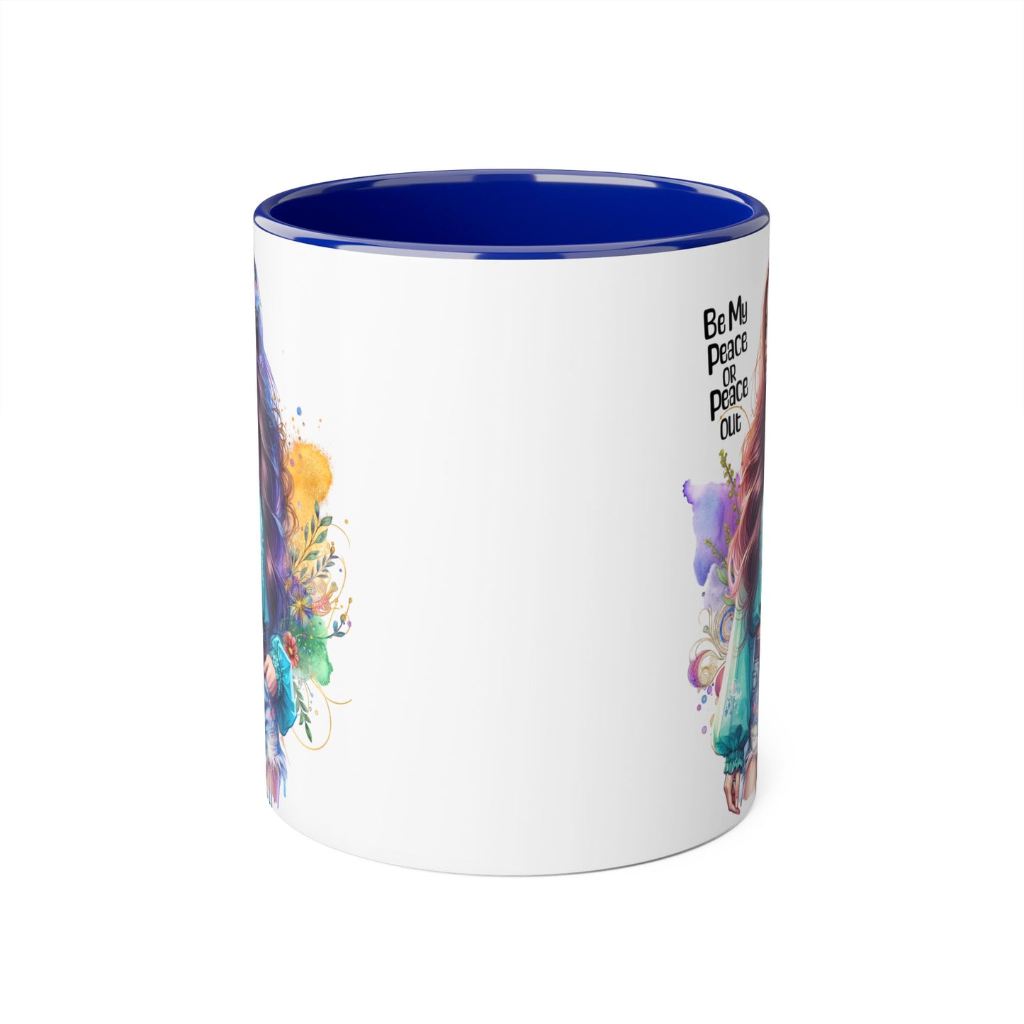 Mug - Be My Peace or Peace Out Accent Mug, 11oz