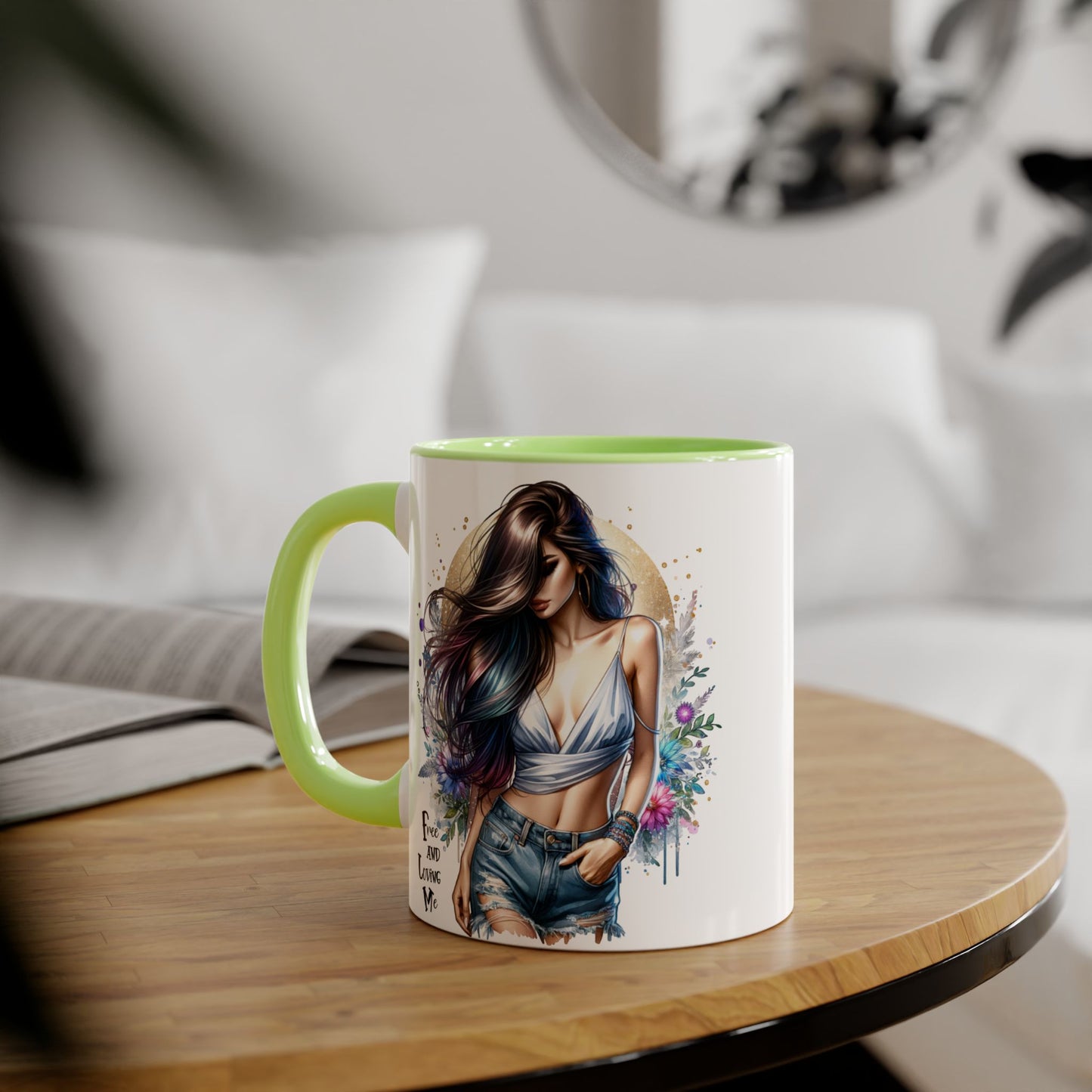Vibrant Accent Mugs, 11oz with Artistic Design – Perfect for Coffee Lovers and Gift Occasions: Home Decor, Unique Gifts, Art Mugs, [...]
