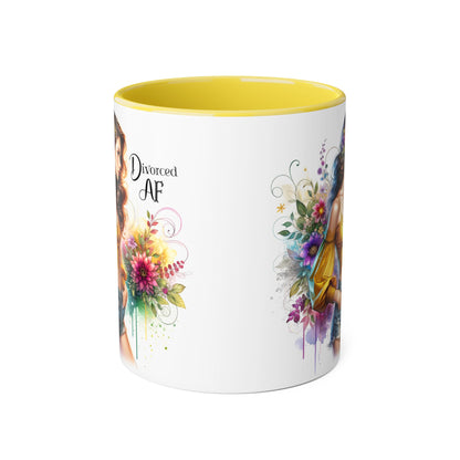 Divorce Celebration Mug | Unique Gift for Divorced Women | Affirmation Coffee Cup | Floral Design | Self-Love Reminder | Funny Divorce Gift