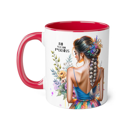 Funny Accent Mug - No Time For F*boys 11oz