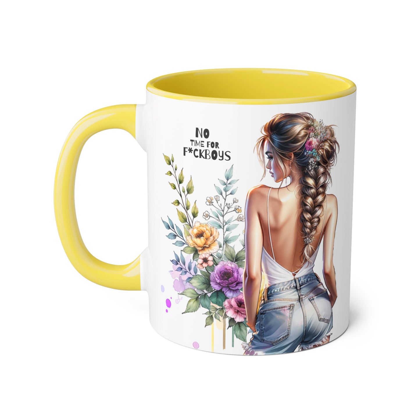 Funny Accent Mug - No Time For F*boys 11oz