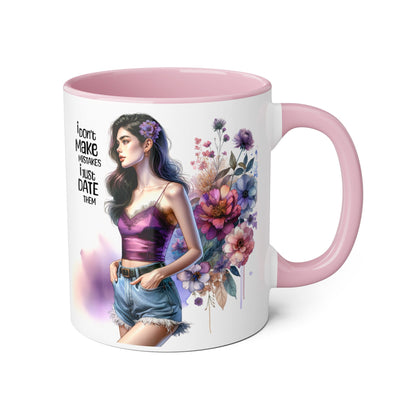 I Don't Make Mistakes, I Date Them Accent Mugs, 11oz