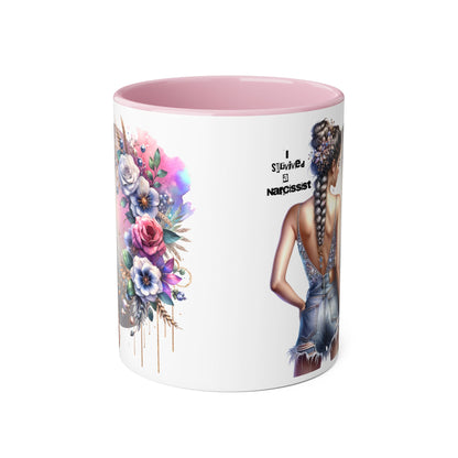 Bohemian Accent Mug with Floral Design | Inspirational Gift, Coffee Mug, Home Decor, Unique Art Mug, Perfect for Any Occasion
