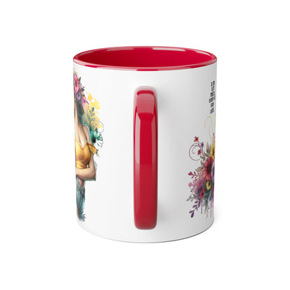 If I'm Too Much, Then Go Find Less Floral Accent Mug - Enjoy Life | Gift for Her, Coffee Lover, Home Décor, Inspirational Mug, Tea Time