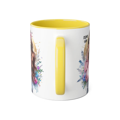Dump Him Accent Mug, Coffee Cup for Empowering Women, Fun Gift for Friends, Inspirational Drinkware, Birthday, Self-care