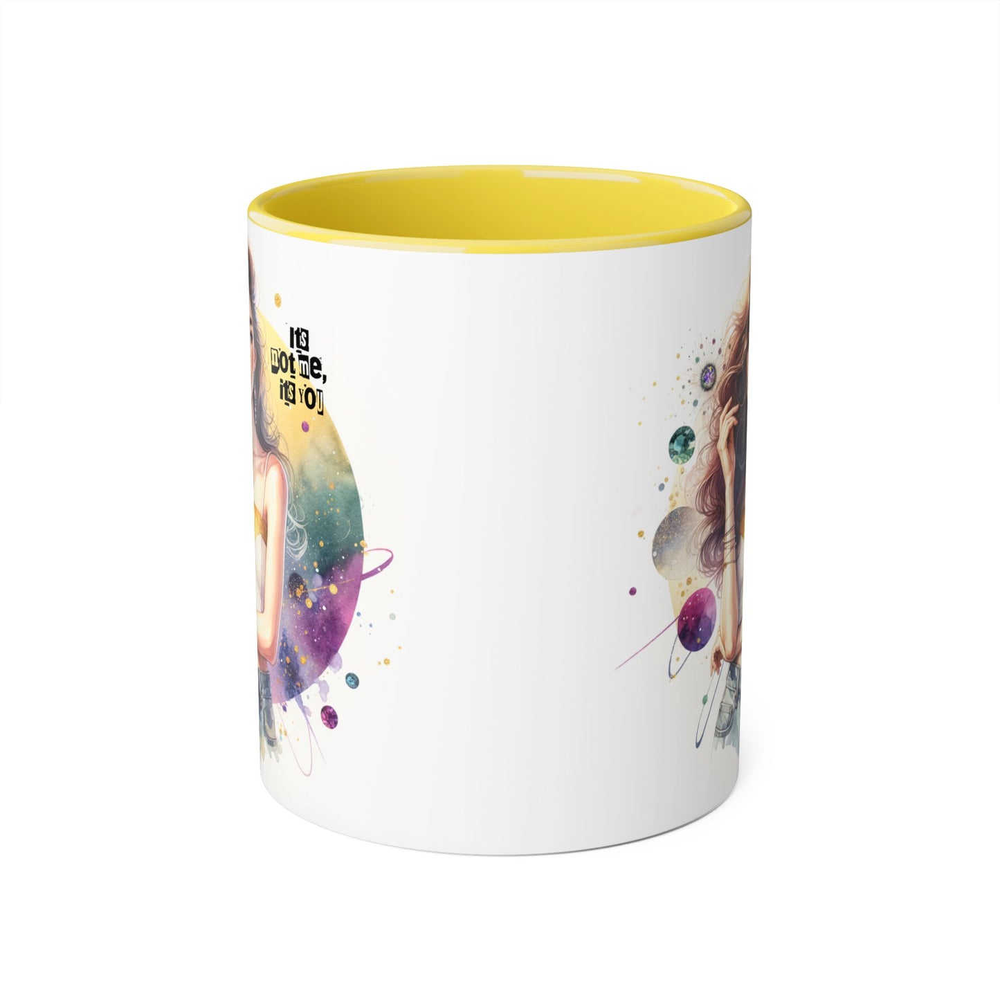 It's Not Me, It's You Humoristic Galactic Dreamer Accent Mug, Coffee Cup, Space Art Mug, Unique Gift, Starry Night Design, Cosmic Coffee Tumbler