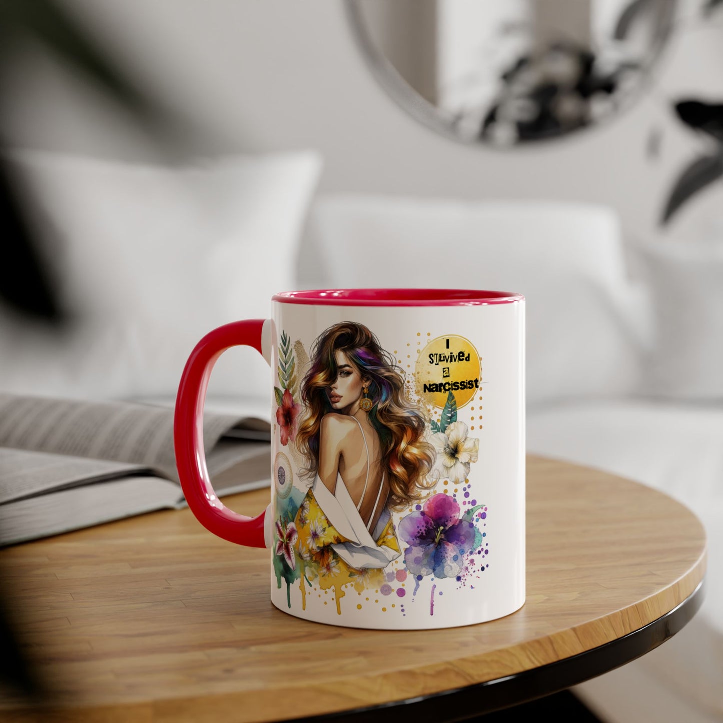 Vibrant Floral Art Mug – Perfect Gift for Mug Lovers, Home Decor, Coffee Lovers, Birthday Gift, Inspiring Drinkware