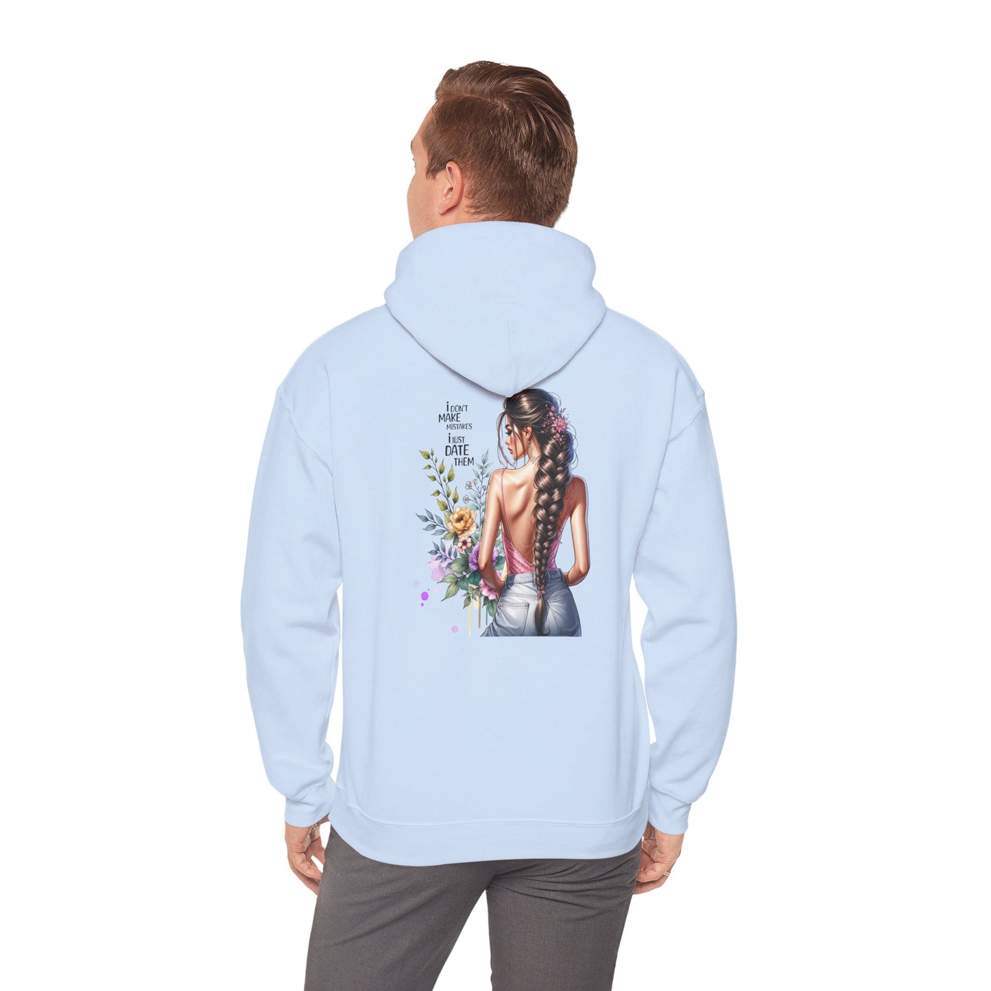 I Don`t  Make Mistakes, I Just Date Them Bohemian Floral Sweatshirt, Comfortable Everyday Hoodie for Women, Perfect Gift for Birthdays, Festivals, Casual Outings