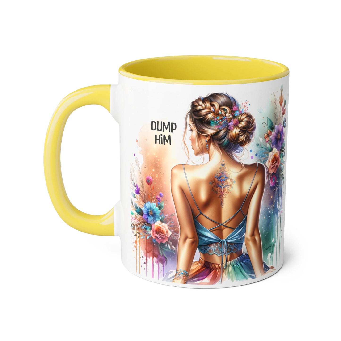 Dump Him Accent Mug