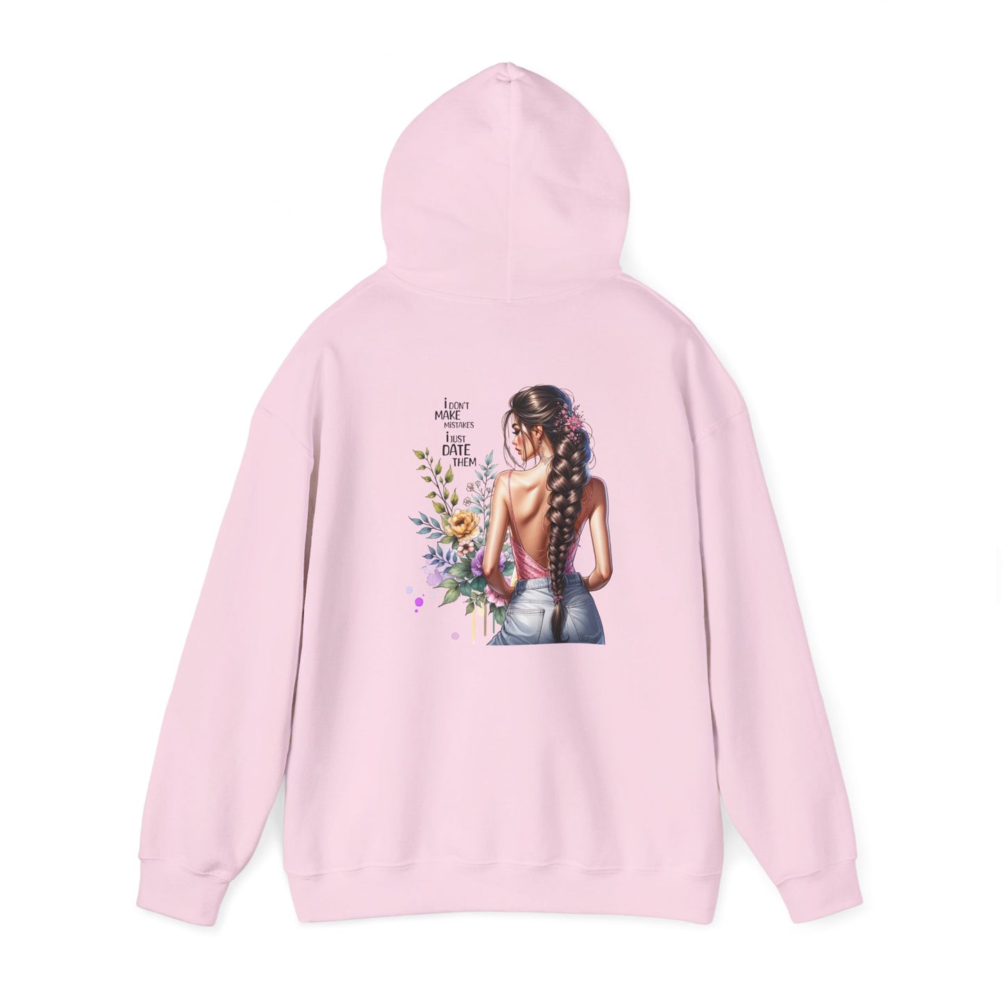 I Don`t  Make Mistakes, I Just Date Them Bohemian Floral Sweatshirt, Comfortable Everyday Hoodie for Women, Perfect Gift for Birthdays, Festivals, Casual Outings