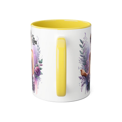 Not With Stupid Anymore Humoristic Bohemian Accent Mug, Artful Coffee Cup for Unique Gifts, Decorative Drinkware, Home Decor, Thoughtful Present