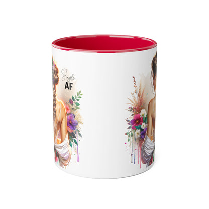 Stylish Accent Mugs - Unique Gift for Single Friends, Coffee Lovers, Home Decor, Self-Care Essentials, Birthday Presents, Art Lovers