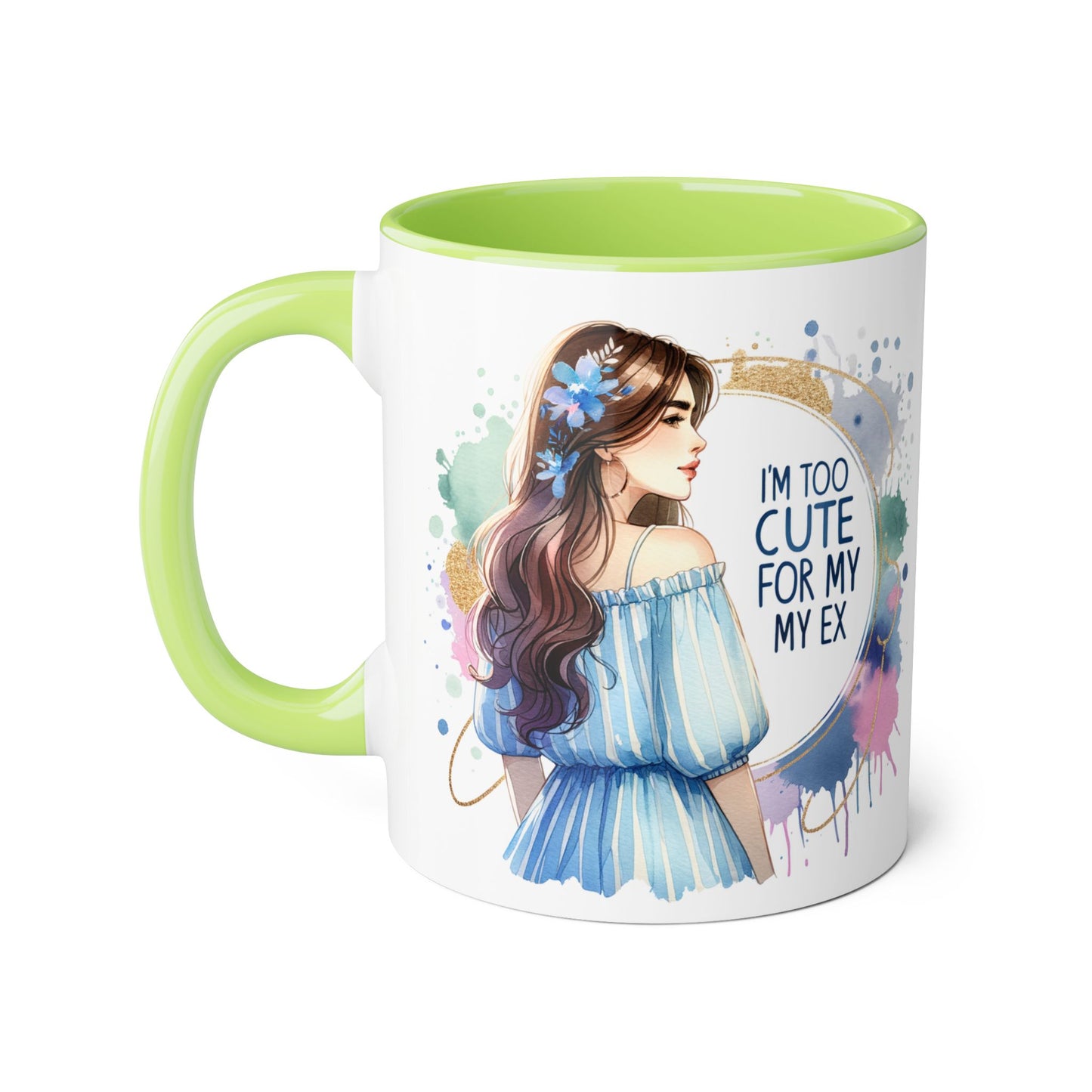 Cute Ex-Quote Accent Mug, Funny Gift for Best Friend, Coffee Lover, Unique kitchen Decor, Cute Quote Mug