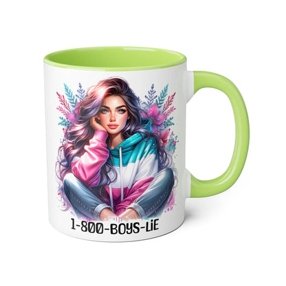 1-800-BOYS-LIE Colorful Feminine Accent Mug with Floral Design - Perfect for Stylish Coffee Lovers, Unique Gift for Birthdays, Holidays, and [...]