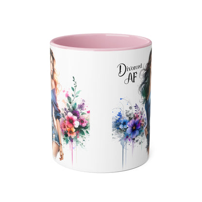 Divorced AF Mug, Stylish Coffee Cup for Newly Single, Empowerment Gift for Her, Celebration of Freedom, Unique Present for Divorcee
