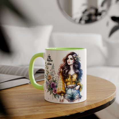 Funny Accent Mug - My Taste in Men is Probably a Disability Humor 11oz Cup