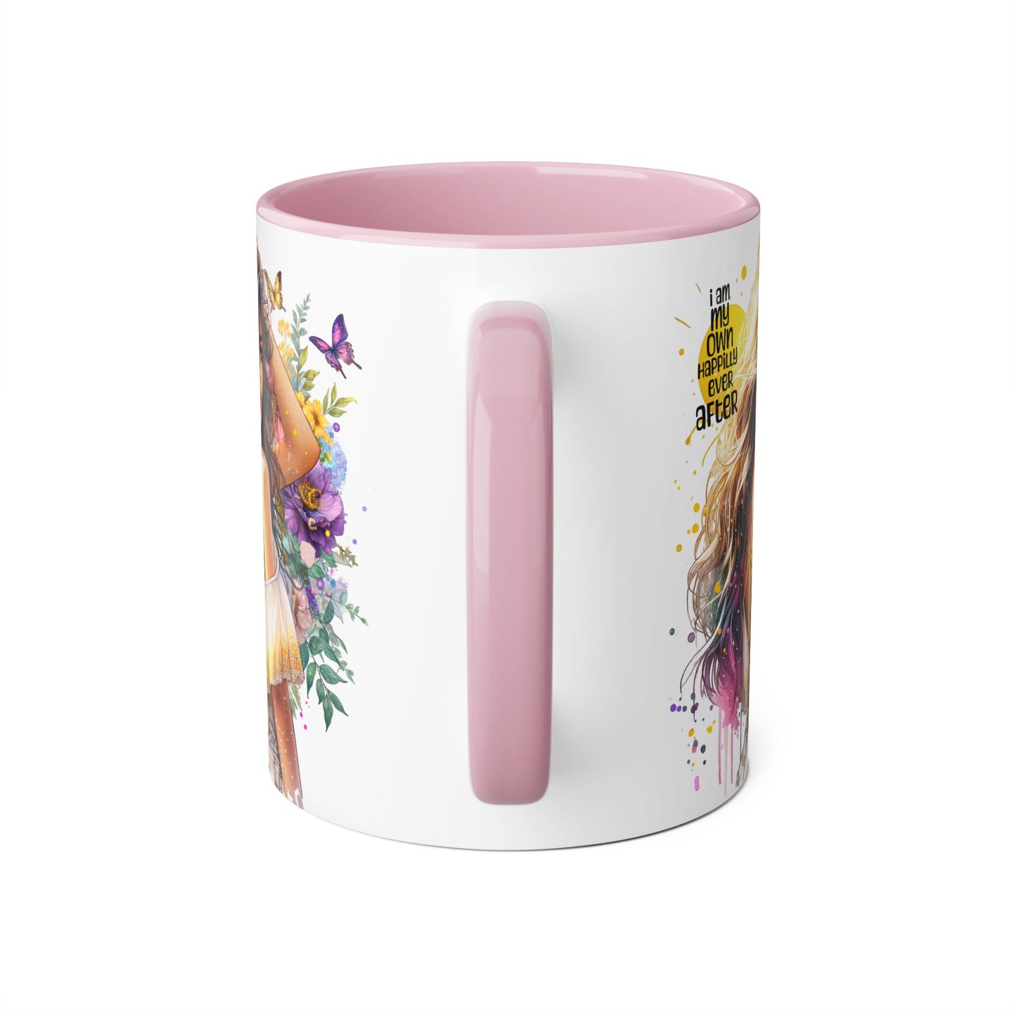 I Am My Own Happily Ever After Empowering Inspirational Accent Mug, Motivational Coffee Cup, Gift for Her, Self-Love Mug, Adulting Humor, Home Office Decor