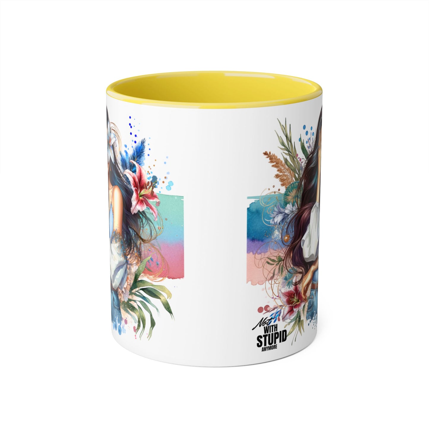 Mug - Not With Stupid Anymore Humoristic 11oz Accent Mug
