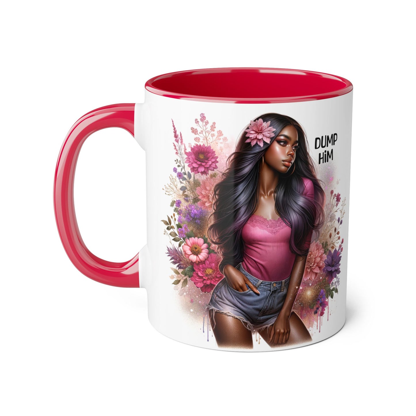 Dump Him Accent Mug