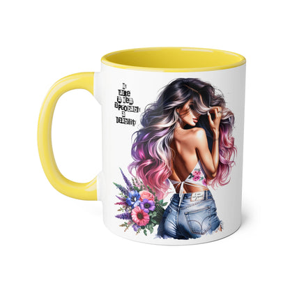 Funny Accent Mug - My Taste in Men is Probably a Disability Humor 11oz Cup