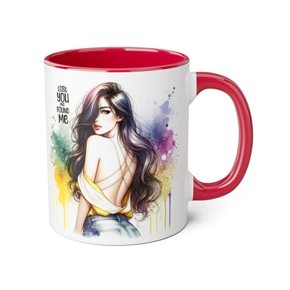 Lost You and Found Me Artistic Accent Mugs | Colorful Watercolor Portraits | Inspirational Coffee Cup | Perfect Gift for Coffee Lovers, Art Enthusiasts, [...]