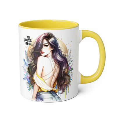 It's Not Me, It's You Humoristic Artistic Accent Mug for Coffee Lovers, Floral Design Mug, Unique Gift for Her, Inspirational Mug, Kitchen Decor, Birthday Present