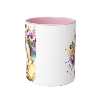 It's Not Me, It's You Humoristic Floral Accent Mug - Stylish Gift for Coffee Lovers, Art Mug, Flower Design, Motivational Quote, Unique Tea Cup