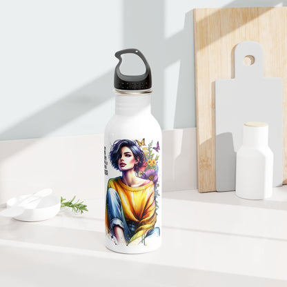 I Am My Own Happily Ever After Stylish Stainless Steel Water Bottle, Motivational Gift, Eco-Friendly Hydration, Artwork for Nature Lovers, Travel Essential, Unique Design