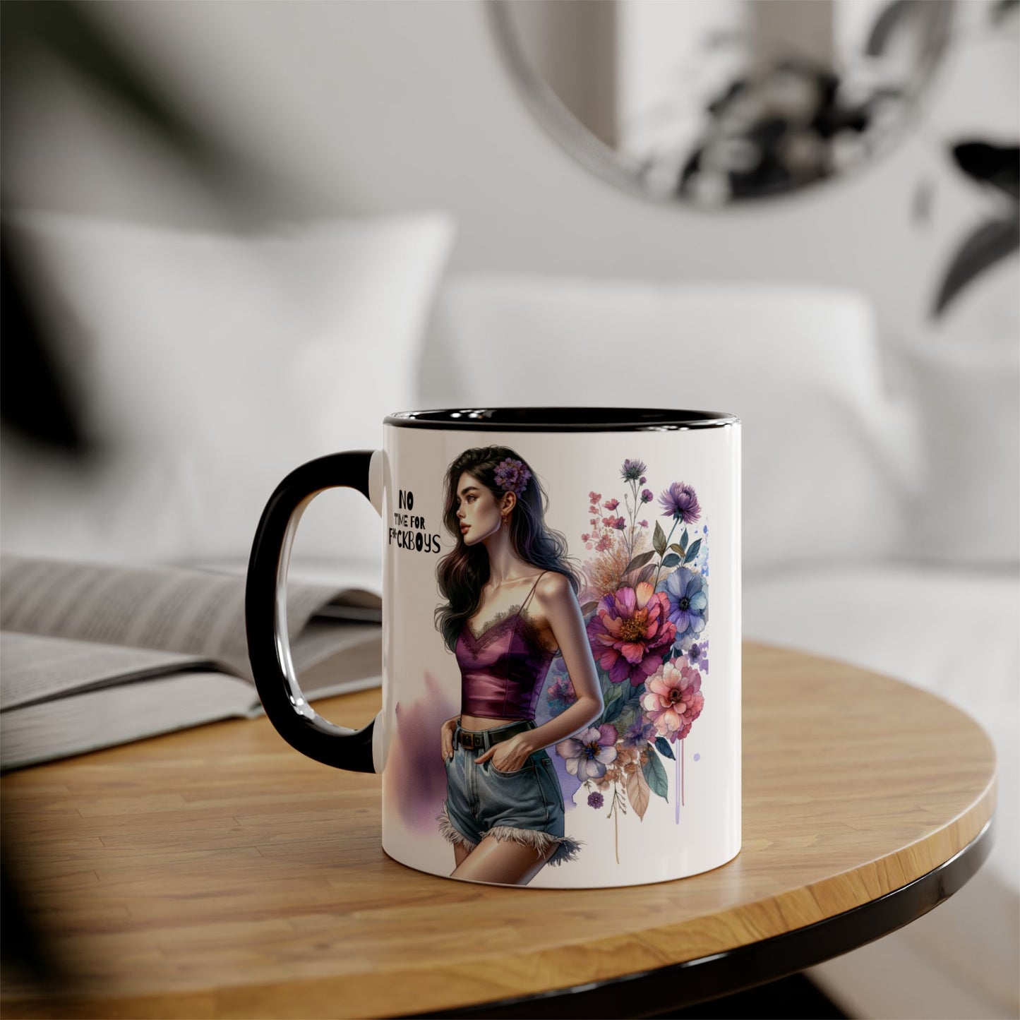 Funny Accent Mug - No Time For F*boys 11oz