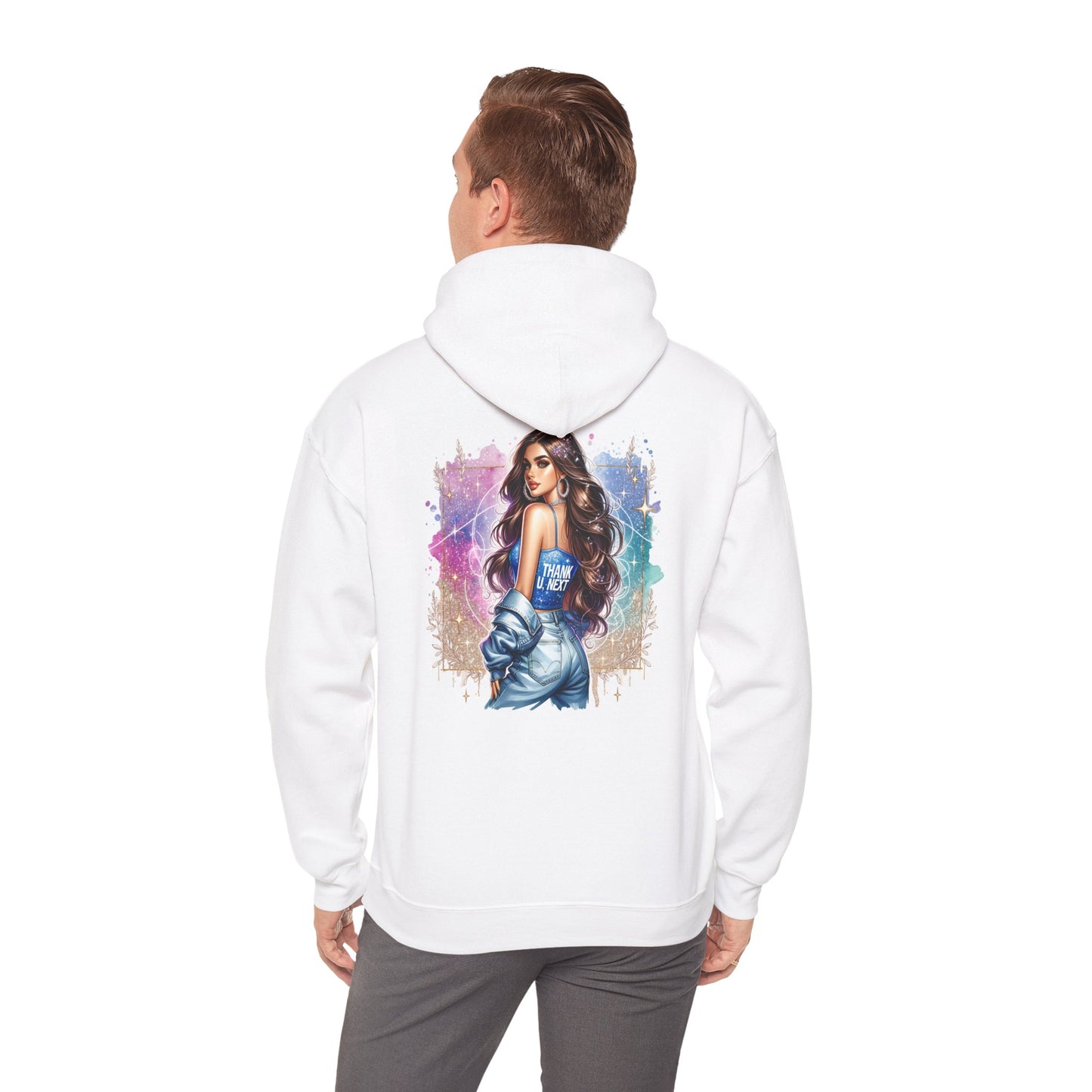 Thank U, NextChic Artistic Heavy Blend Hoodie, Cozy Graphic Sweatshirt, Perfect for Casual Wear, Gift for Her, Stylish Loungewear