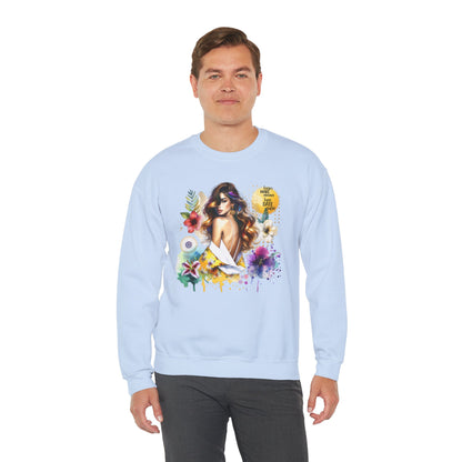 I Don't Make Mistakes, I Just Date Them Floral Art Crewneck Sweatshirt, Comfortable Ladies Fashion, Gift for Her, Boho Style, Casual Outfit, Cozy Sweater