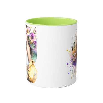 It's Not Me, It's You Humoristic Floral Accent Mug - Stylish Gift for Coffee Lovers, Art Mug, Flower Design, Motivational Quote, Unique Tea Cup