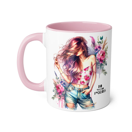 Funny Accent Mug - No Time For F*boys 11oz