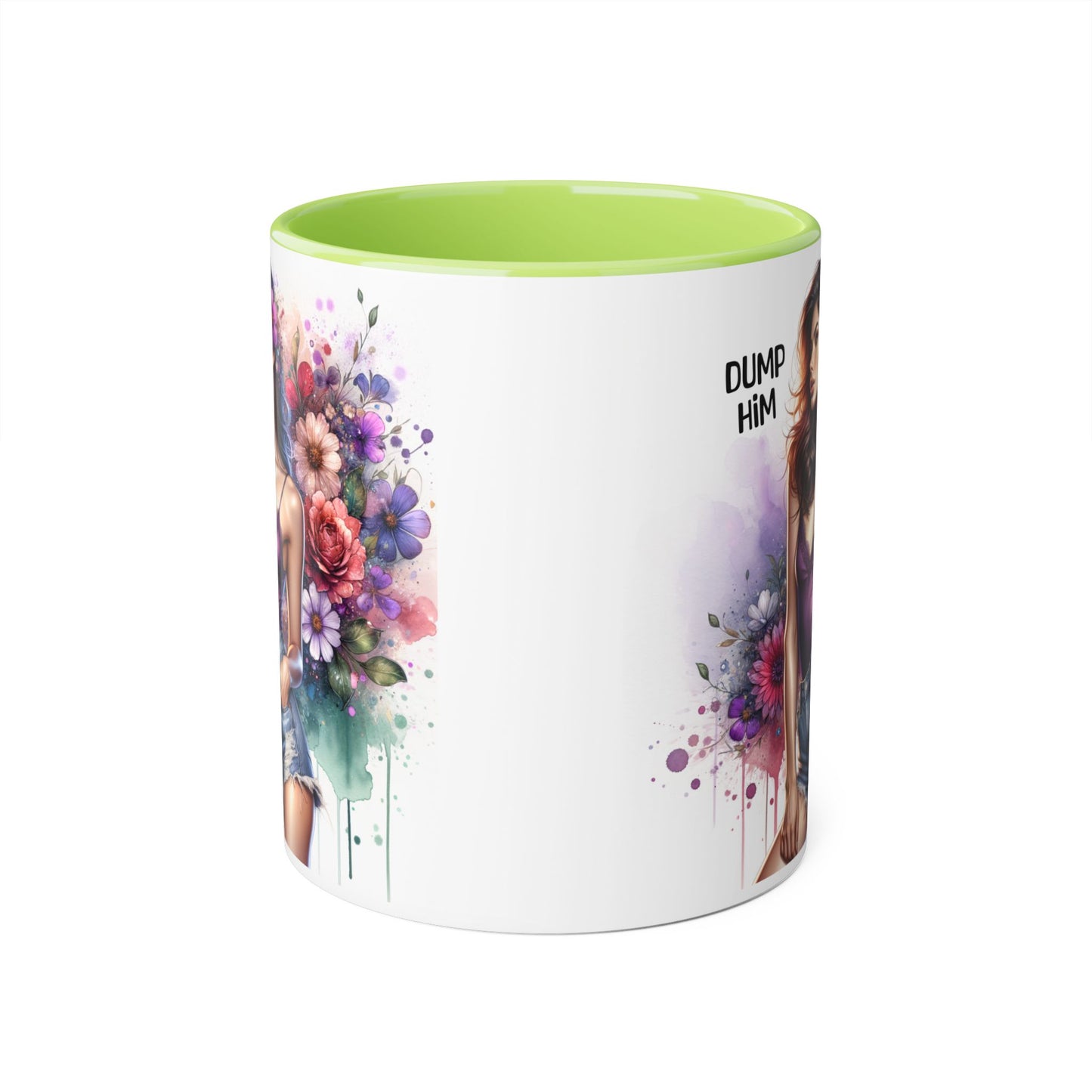 Floral Art Coffee Mug, Empowering Gift for Her, Unique Affirmation Drinkware, Perfect for Birthdays, Self-Care Moments, and Galentine’s Day