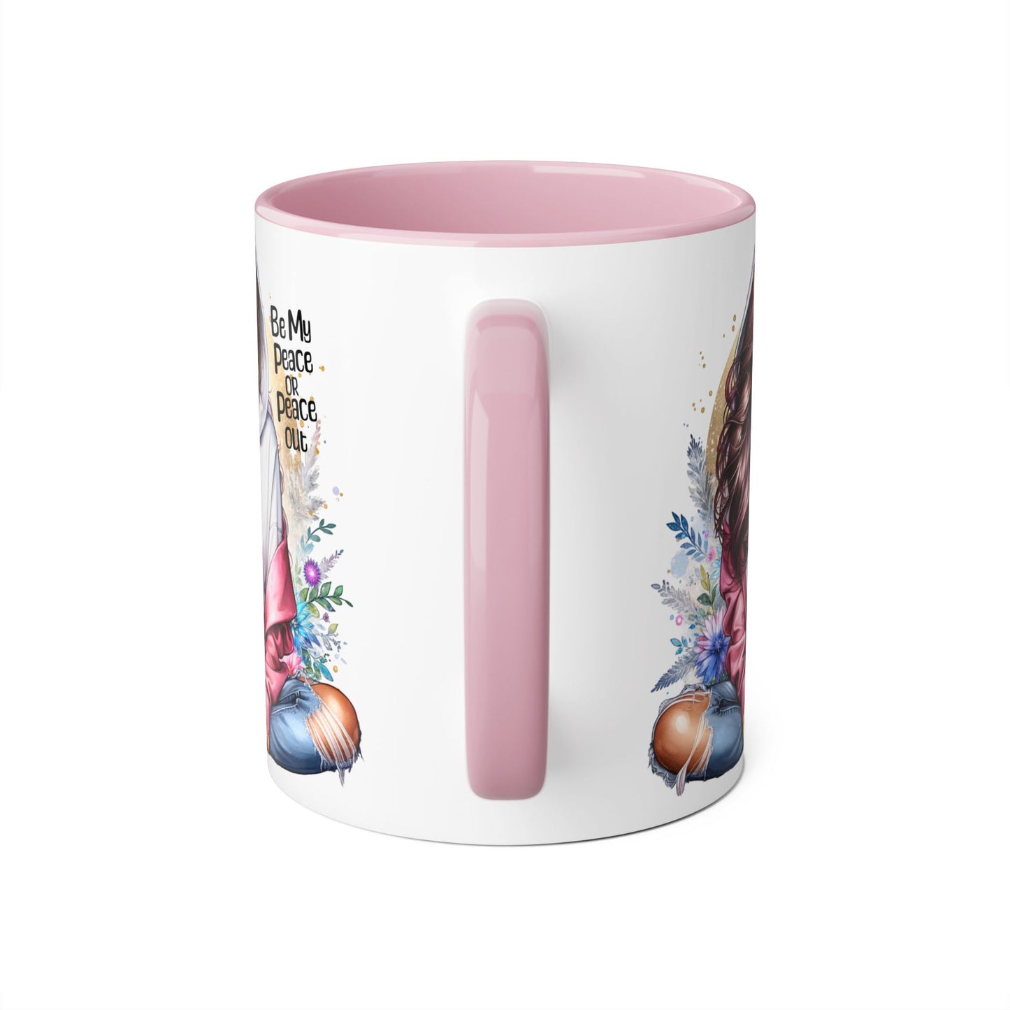 Be My Peace or Peace Out Accent Mug