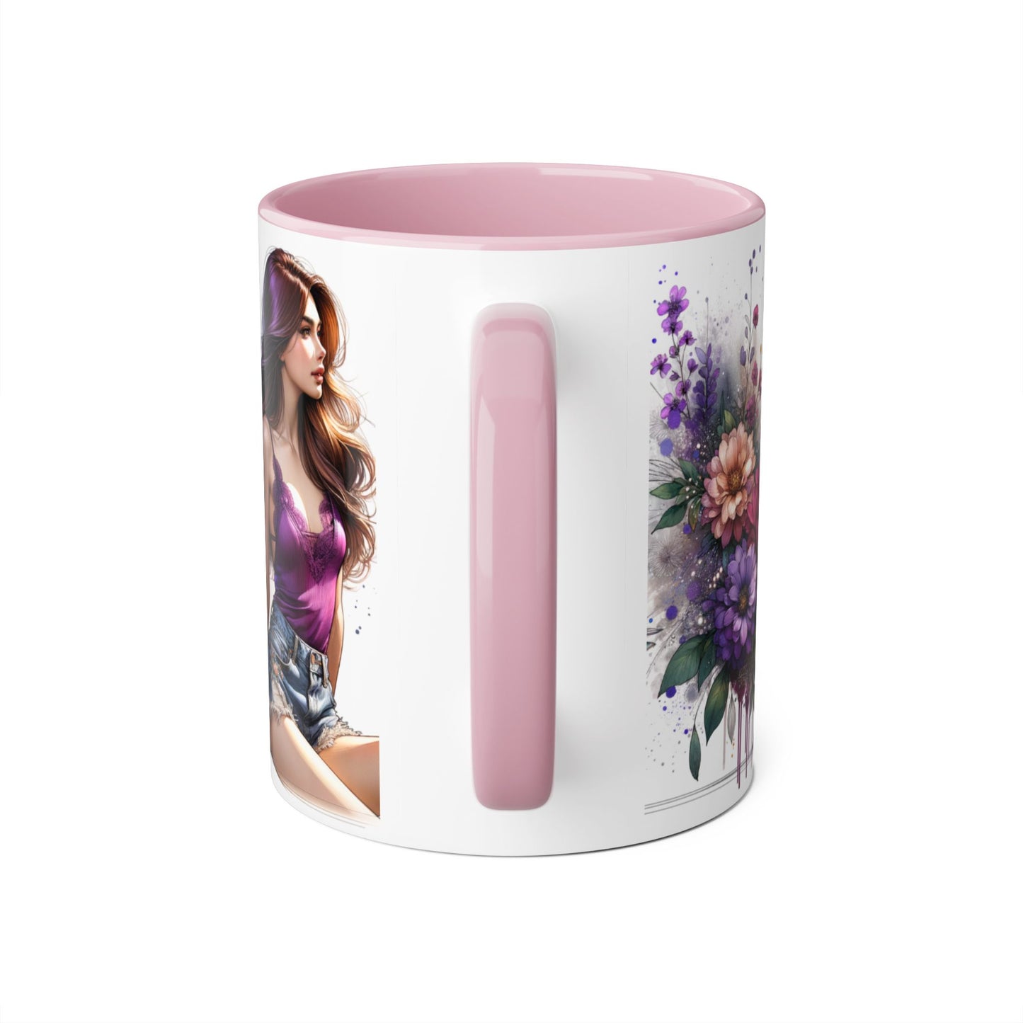 I Choose Me Elegant Floral Accent Mug, Coffee Cup, Tea Mug, Gift for Her, Inspirational Drinkware, Home Decor, Birthday Gift, Art Mug
